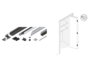 Set binari 2 Ante Modello Folding Concepta III Alluminio Anodizzato Sinisra | Hawa